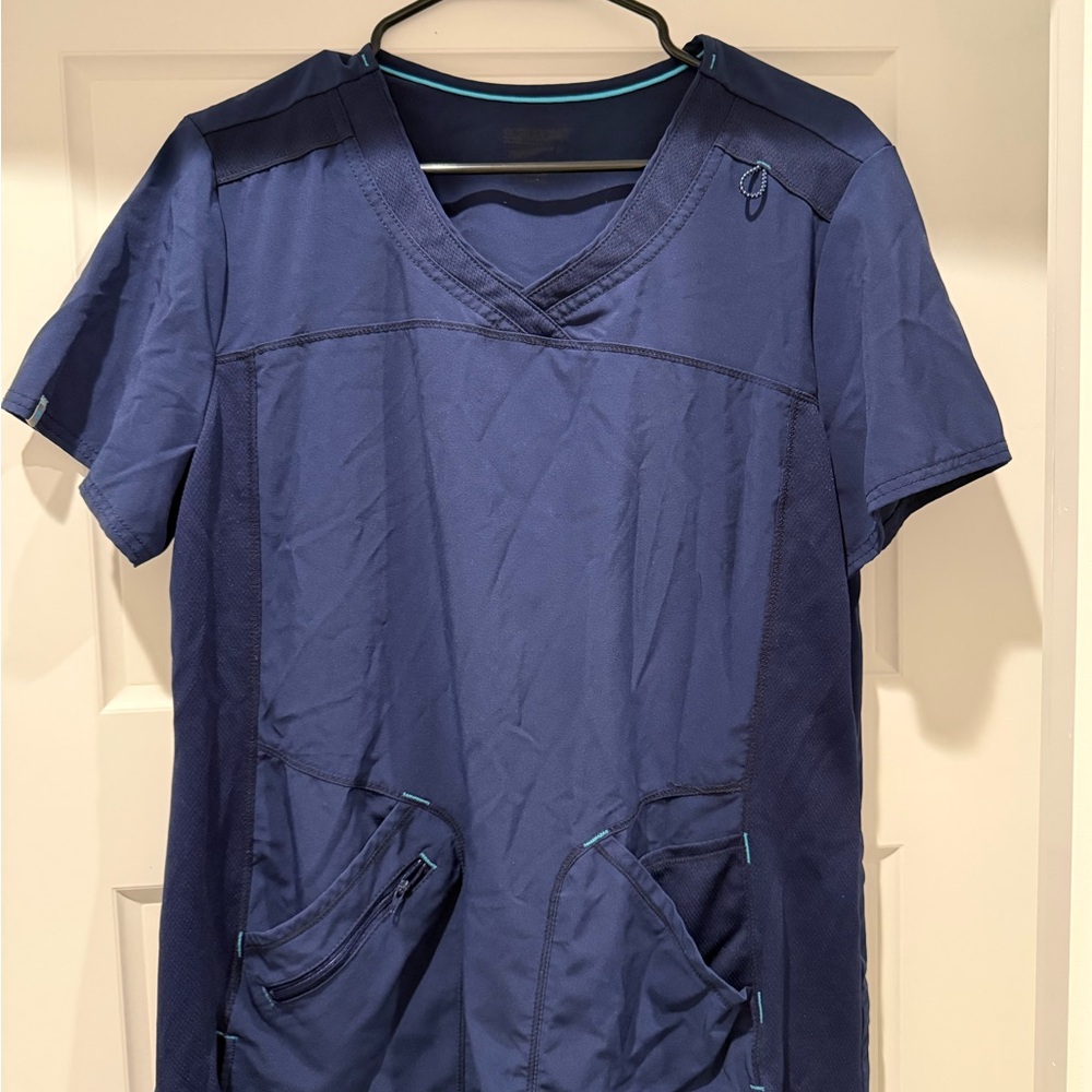 Scrubstar Navy V-Neck Scrub Top
